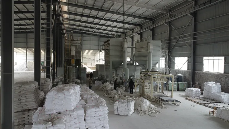 Completed powder equipment in the factory